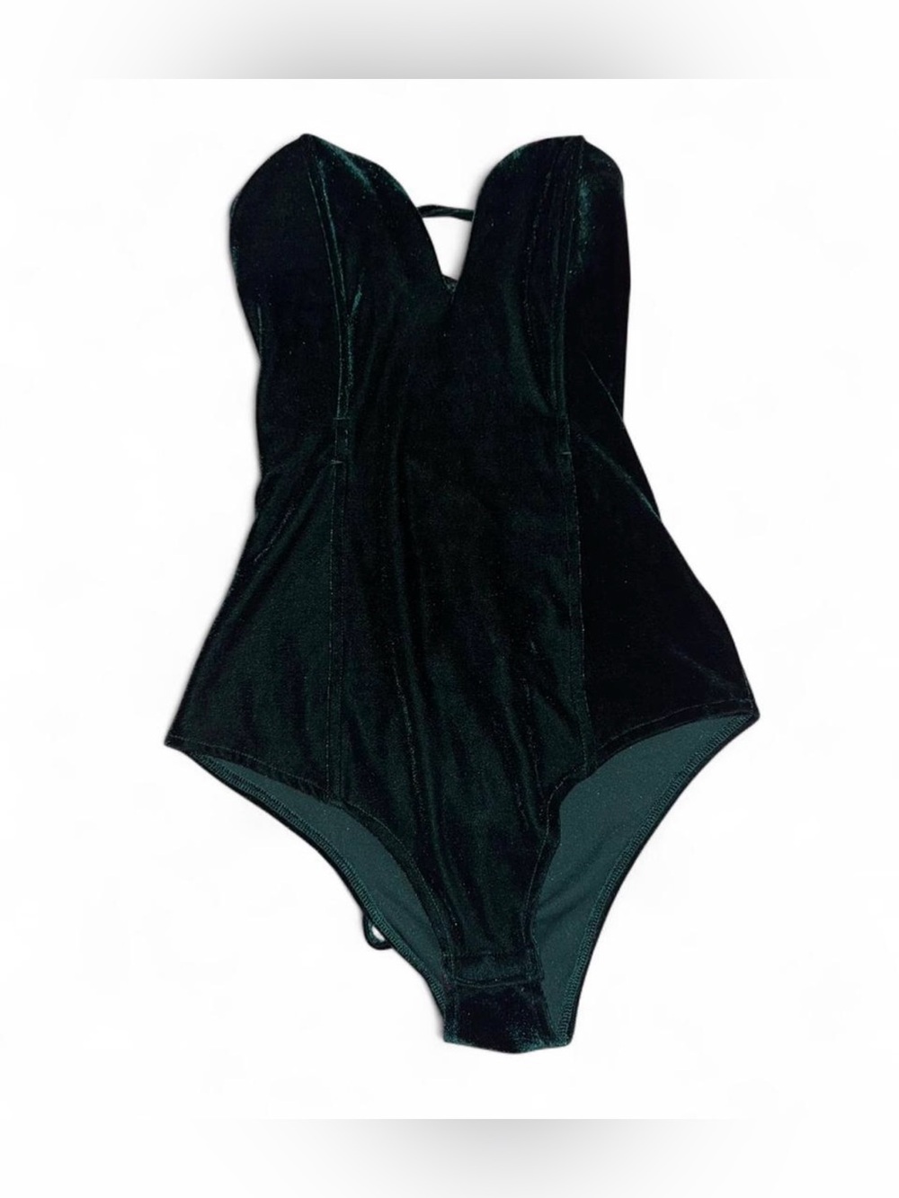 Green Velvet Bodysuit